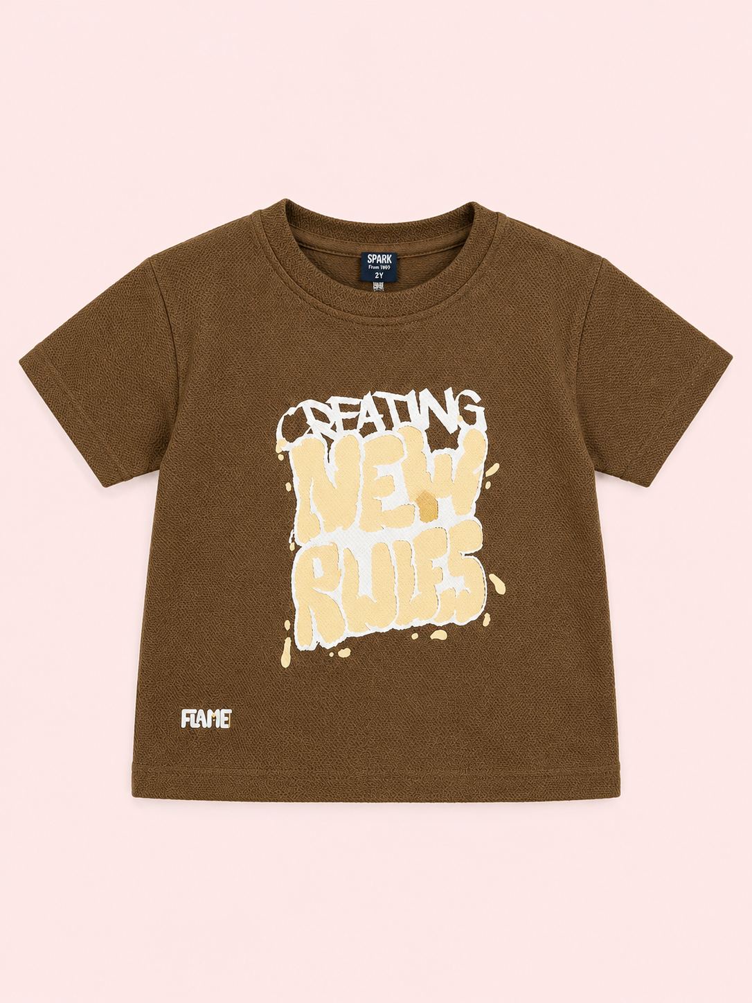Boys Brown Soft Cotton T-Shirt Casual Fashion Kids Wear BloomUp