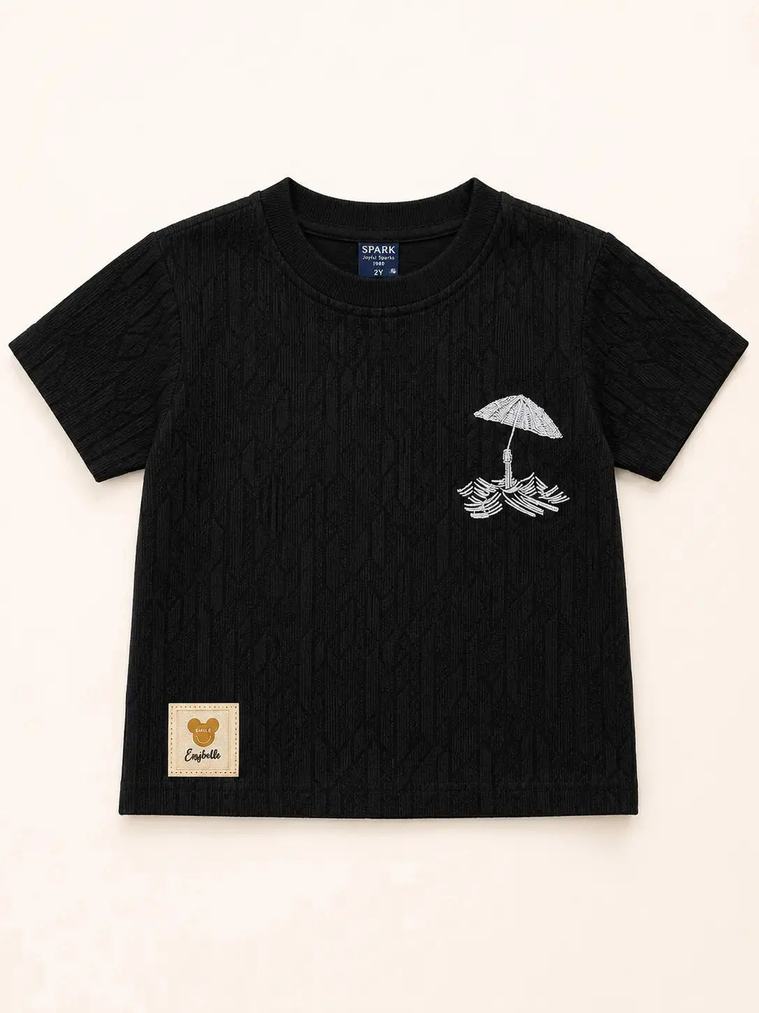 Boys Black Soft Cotton T-Shirt Casual Fashion Kids Wear BloomUp