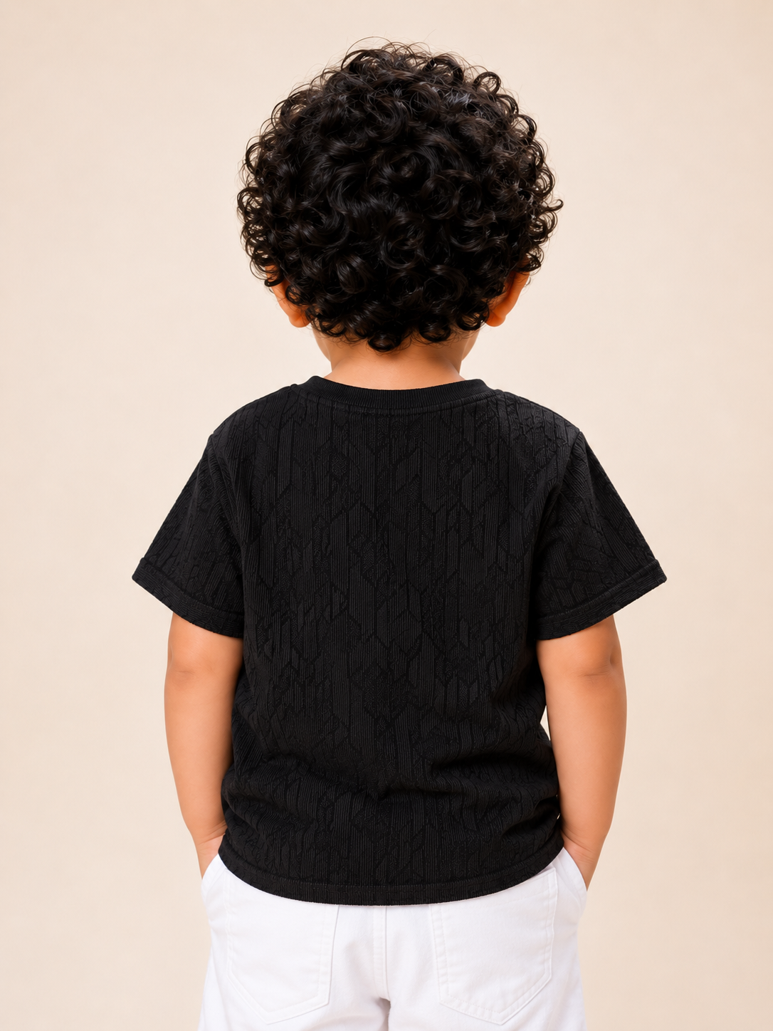 Boys Black Soft Cotton T-Shirt Casual Fashion Kids Wear BloomUp