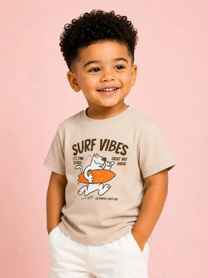 Boys Fawn Soft Cotton T-Shirt Casual Fashion Kids Wear BloomUp