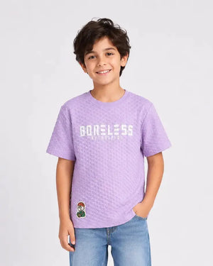 Lavender Stylish Playwear Boys  Soft Cotton T-Shirt BloomUp