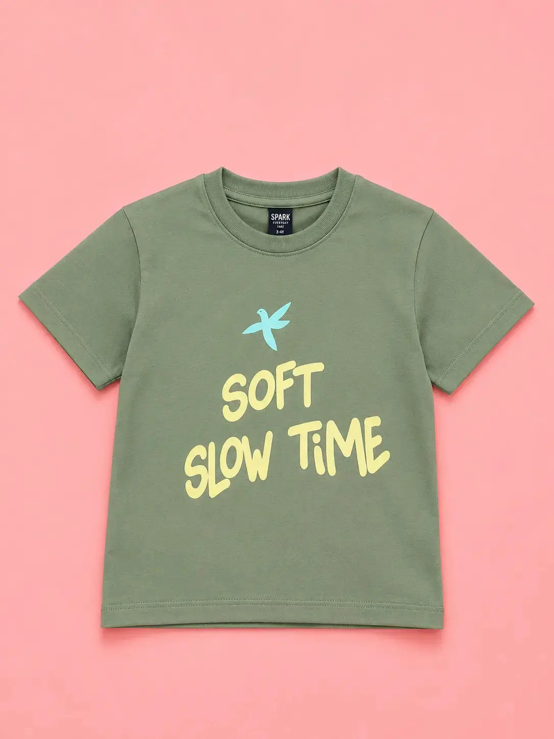 Boys Green Soft Cotton T-Shirt Casual Fashion Kids Wear BloomUp