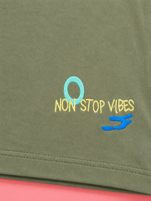Boys Green Soft Cotton T-Shirt Casual Fashion Kids Wear BloomUp
