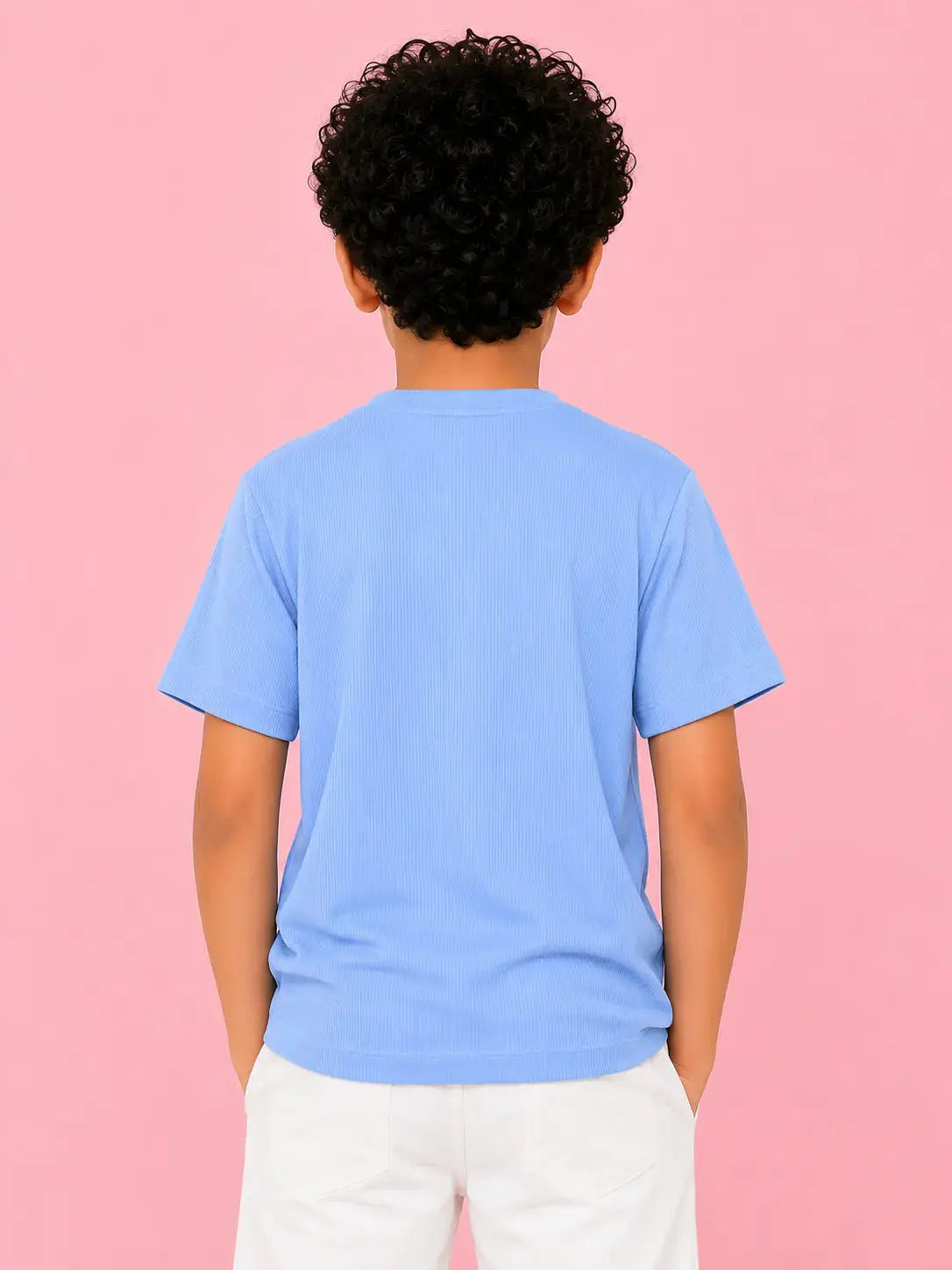 Boys Blue Soft Cotton T-Shirt Casual Fashion Kids Wear BloomUp