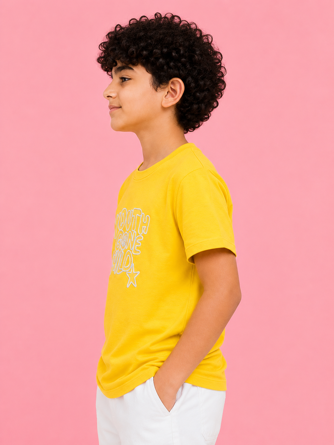Gold Casual Summer Boys  Soft Cotton T-Shirt BloomUp