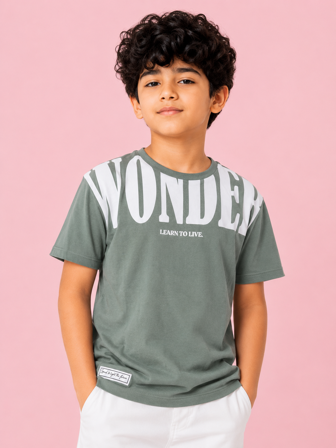 Green Trendy Daily Wear Boys Soft Cotton T-Shirt BloomUp