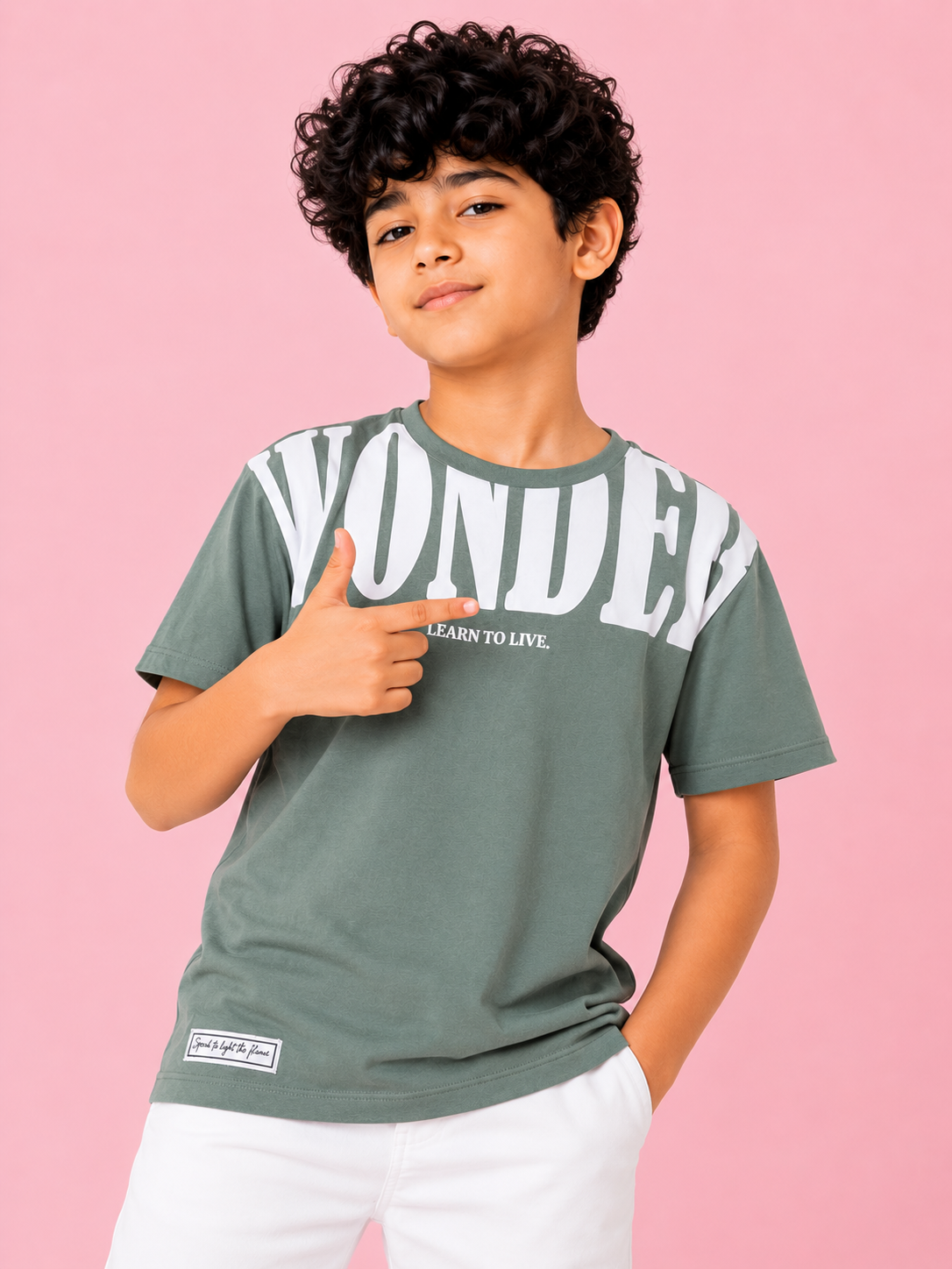Green Trendy Daily Wear Boys Soft Cotton T-Shirt BloomUp