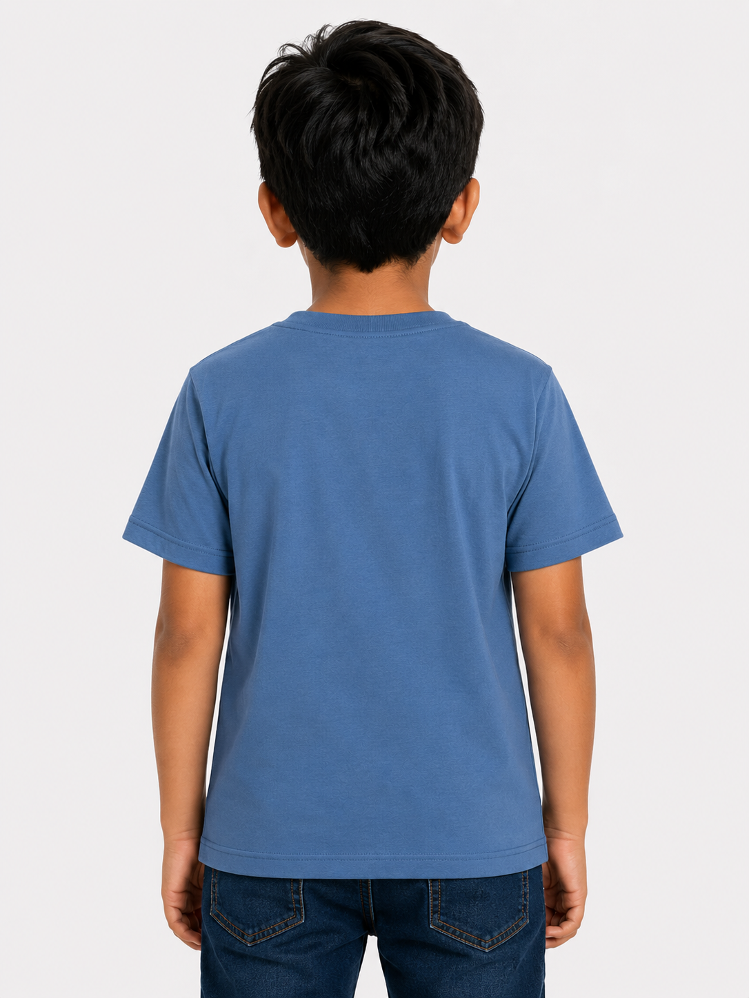 Boys Blue Tropical Graphic Shirt Soft Cotton T-Shirt BloomUp