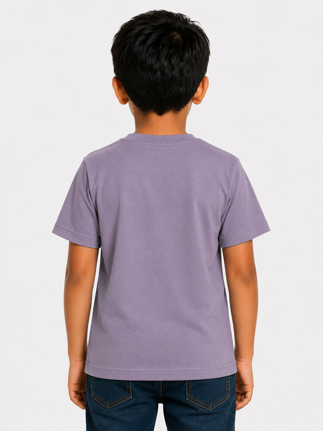 Boys Mauve Tropical Graphic Shirt Soft Cotton T-Shirt BloomUp