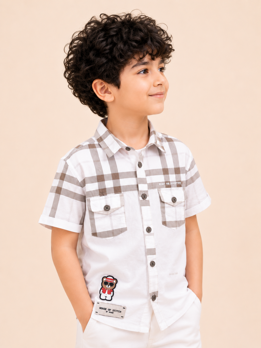 Boys Brown Soft Cotton Boys Shirt Casual Fashion Kids Wear BloomUp