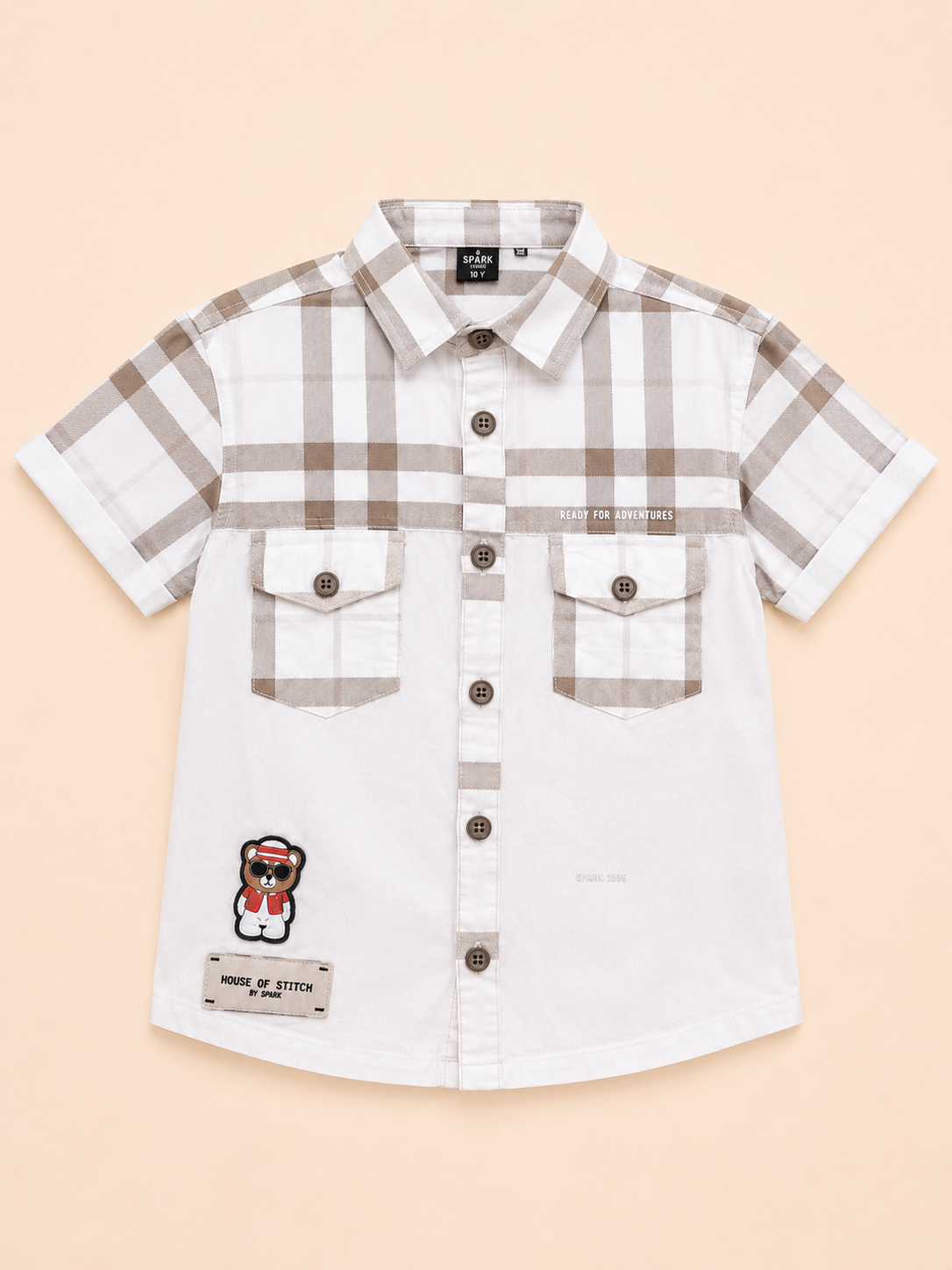 Boys Brown Soft Cotton Boys Shirt Casual Fashion Kids Wear BloomUp