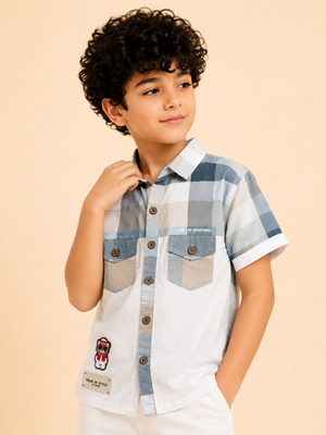 Boys Green Soft Cotton Boys Shirt Casual Fashion Kids Wear BloomUp