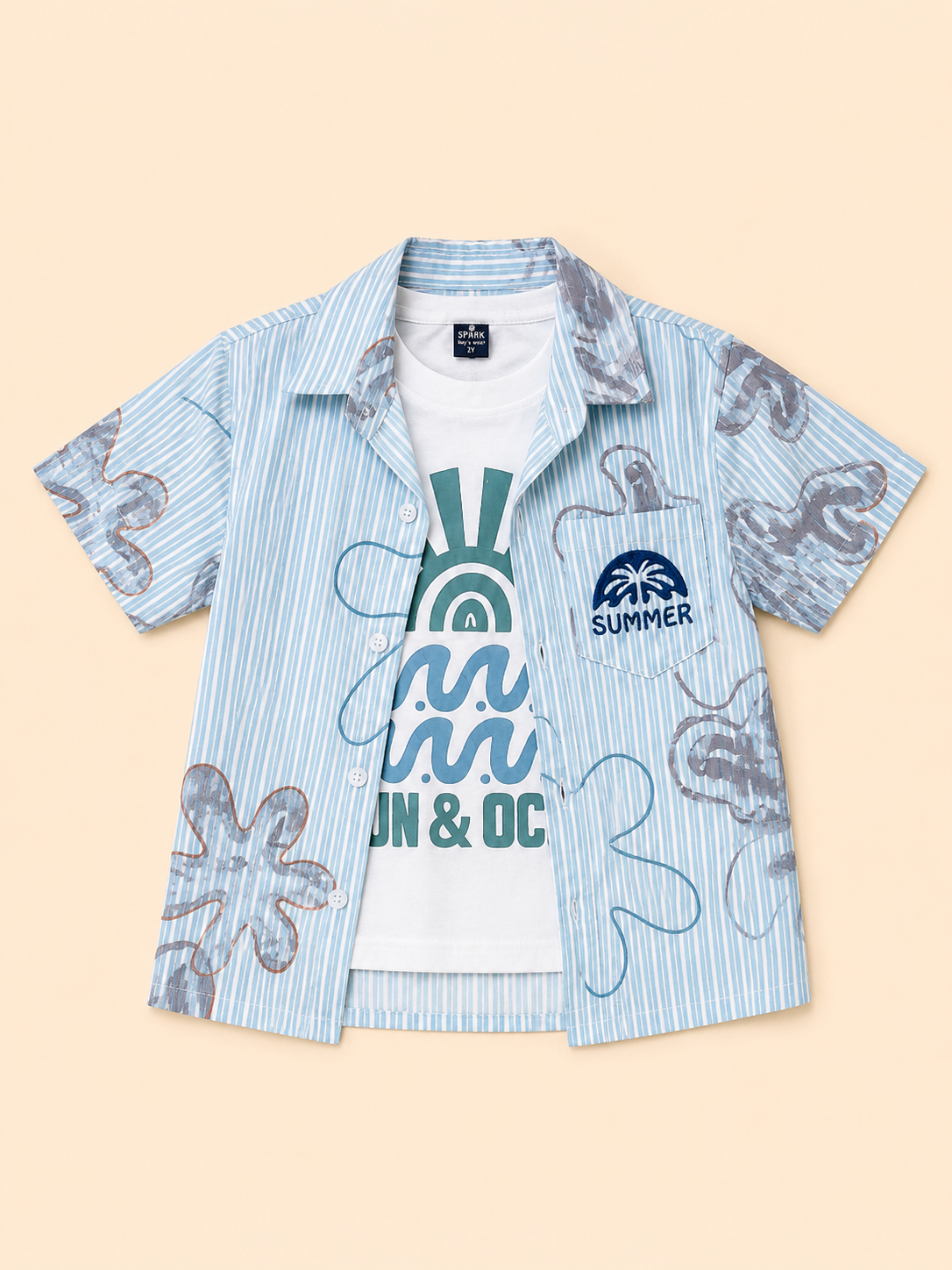 Boys Green Soft Cotton Boys Shirt Casual Fashion Kids Wear BloomUp