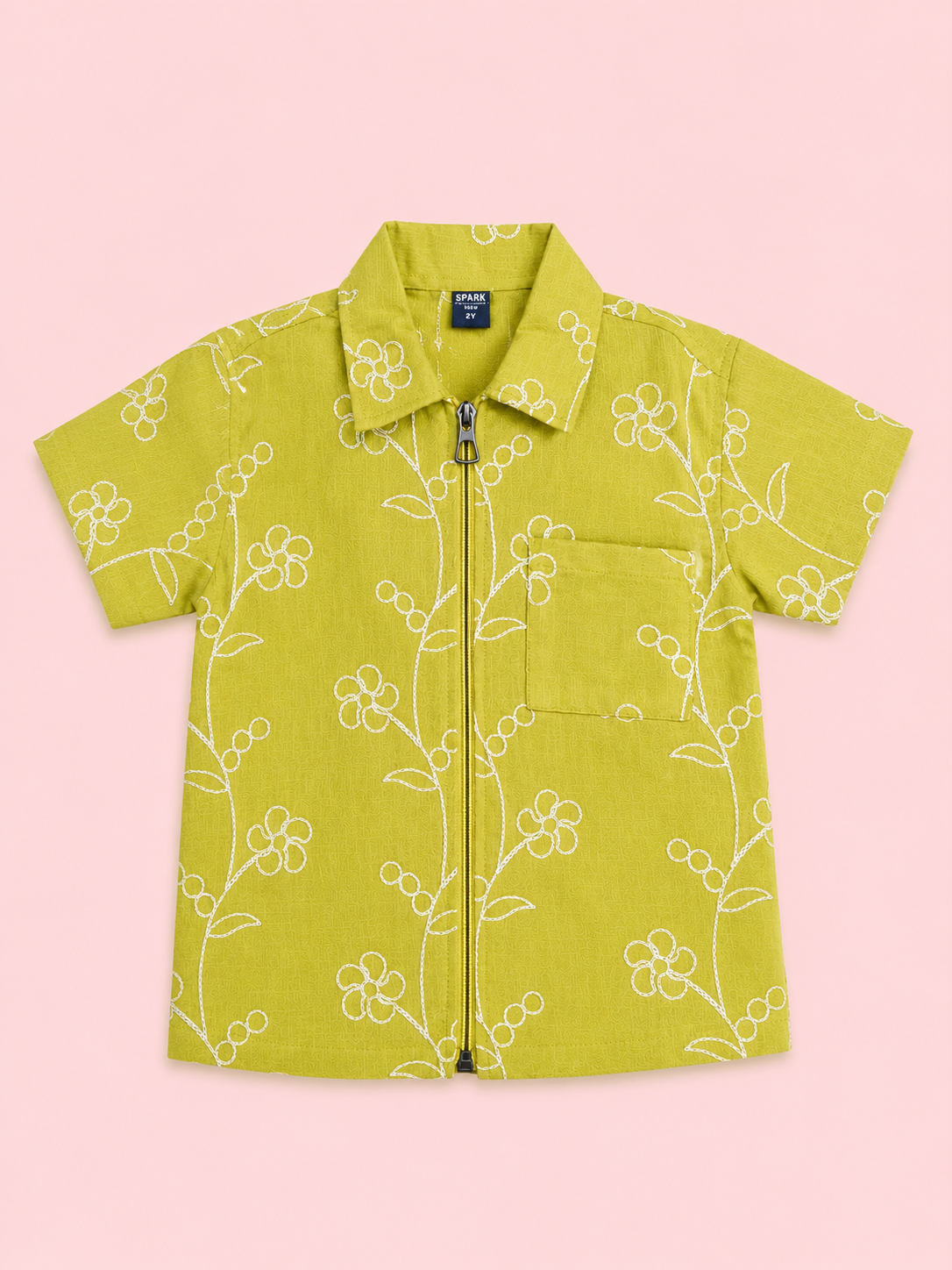 Green Stylish Playwear Boys  Soft Cotton Kids Fashion Wear BloomUp