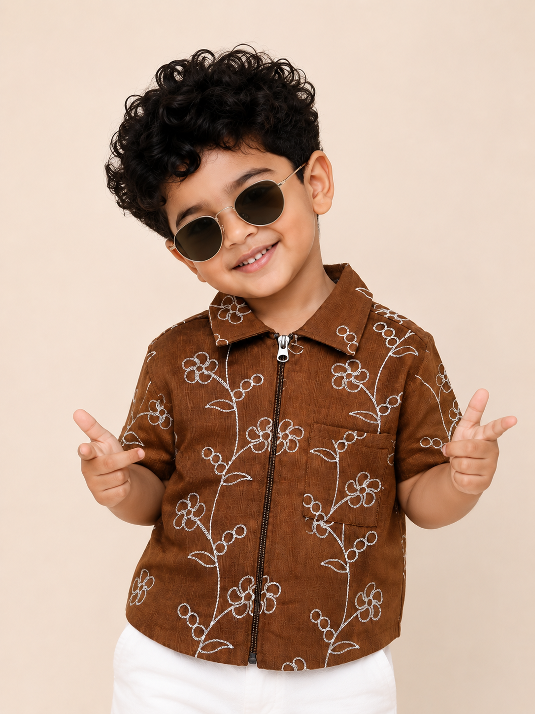 Rust Comfort Fit Boys  Soft Cotton Kids Fashion Wear BloomUp