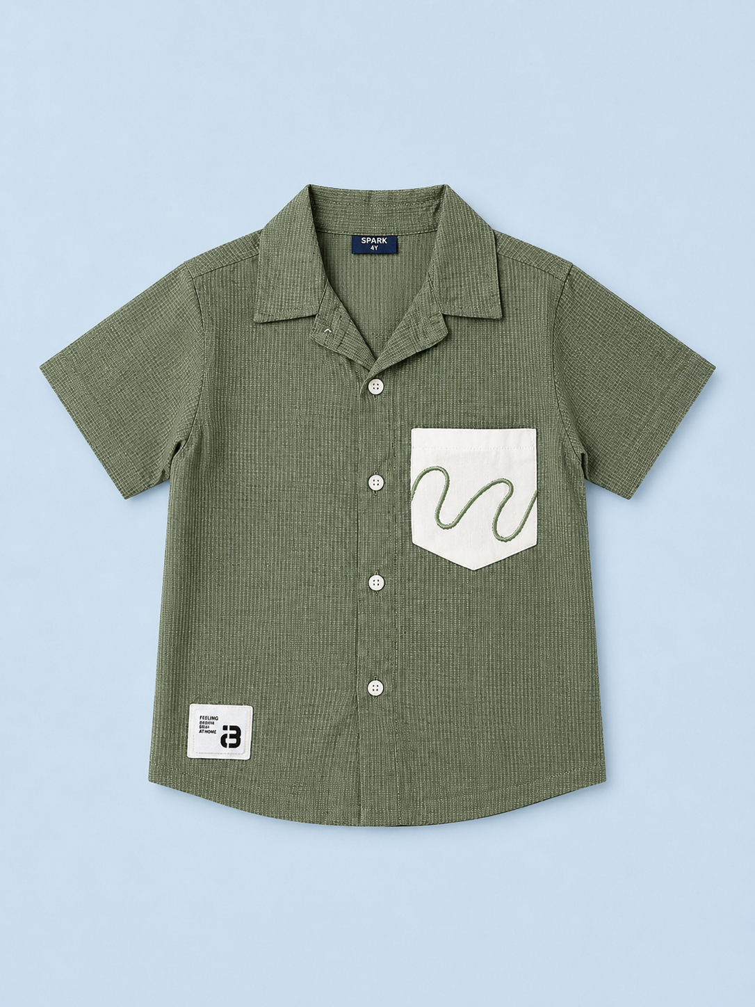 Green Trendy Daily Wear Boys Soft Cotton Kids Fashion BloomUp