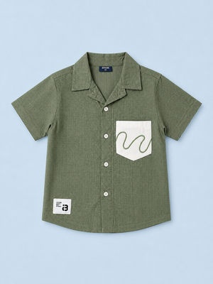 Green Trendy Daily Wear Boys Soft Cotton Kids Fashion BloomUp