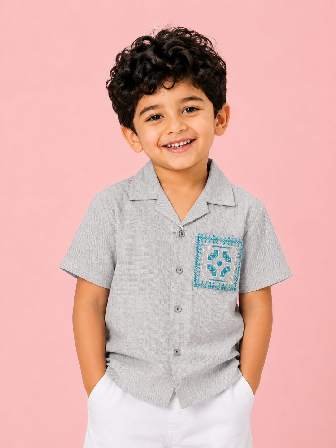 Boys Blue Soft Cotton Boys Shirt Casual Fashion Kids Wear BloomUp