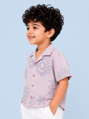 Peach Comfort Fit Boys  Soft Cotton Kids Fashion Wear BloomUp
