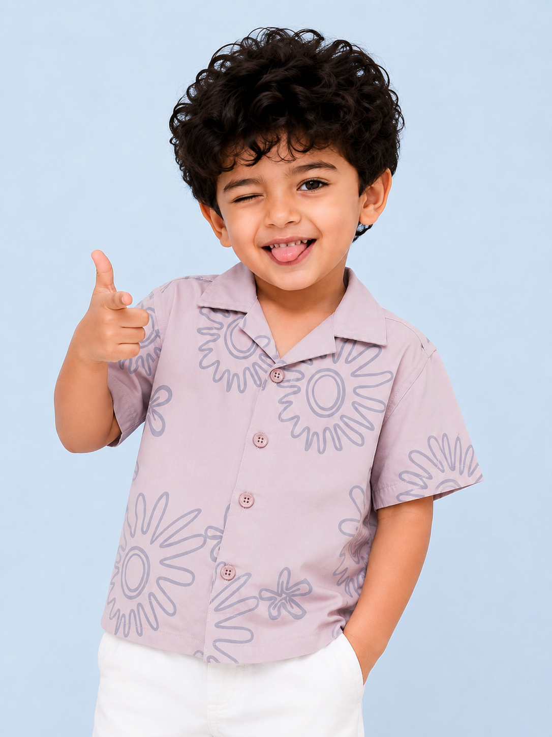 Peach Comfort Fit Boys  Soft Cotton Kids Fashion Wear BloomUp