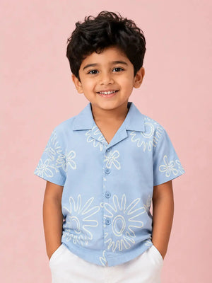 Surf Casual Summer Boys  Soft Cotton Kids Fashion Wear BloomUp