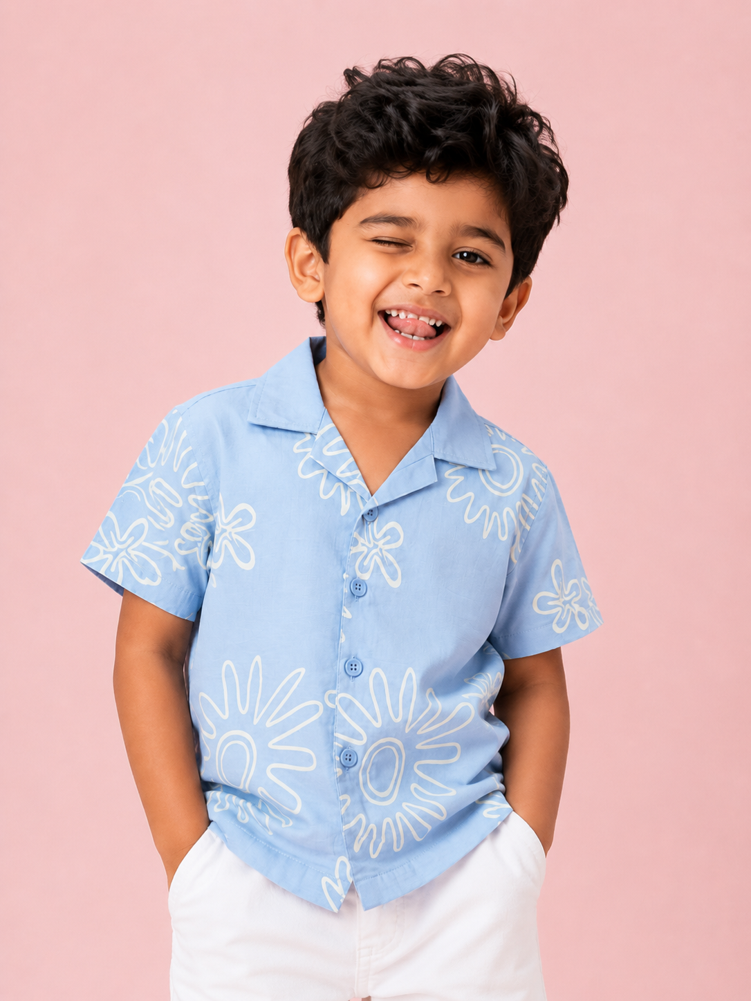 Surf Casual Summer Boys  Soft Cotton Kids Fashion Wear BloomUp