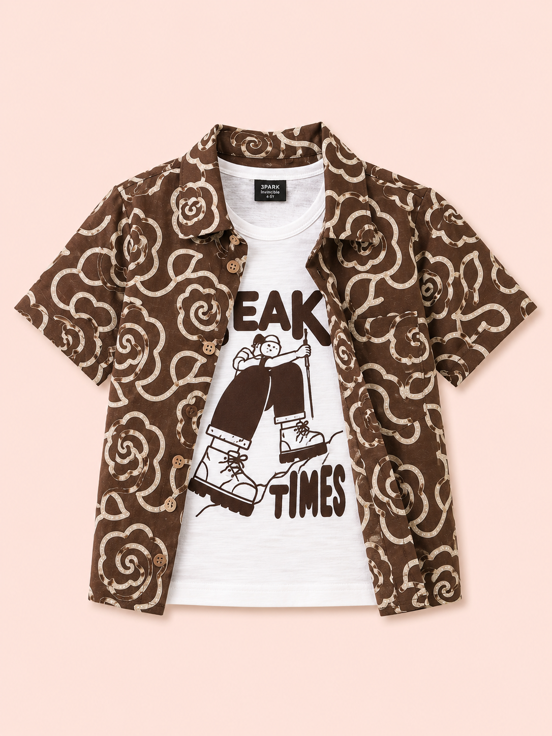 Coffee Trendy Daily Wear Boys Soft Cotton Kids Fashion BloomUp
