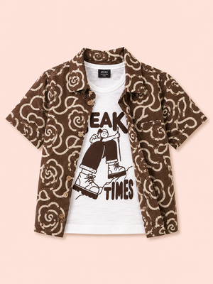 Coffee Trendy Daily Wear Boys Soft Cotton Kids Fashion BloomUp
