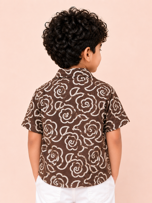 Coffee Trendy Daily Wear Boys Soft Cotton Kids Fashion BloomUp