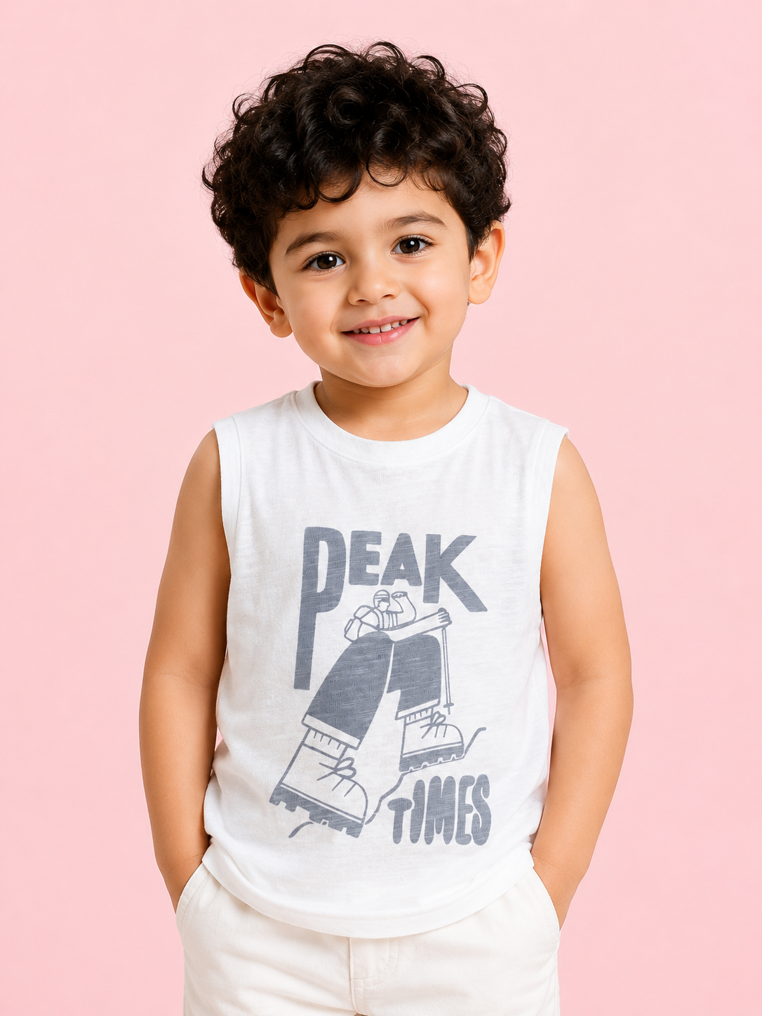 Grey Premium Casual Boys  Soft Cotton Kids Fashion Wear BloomUp