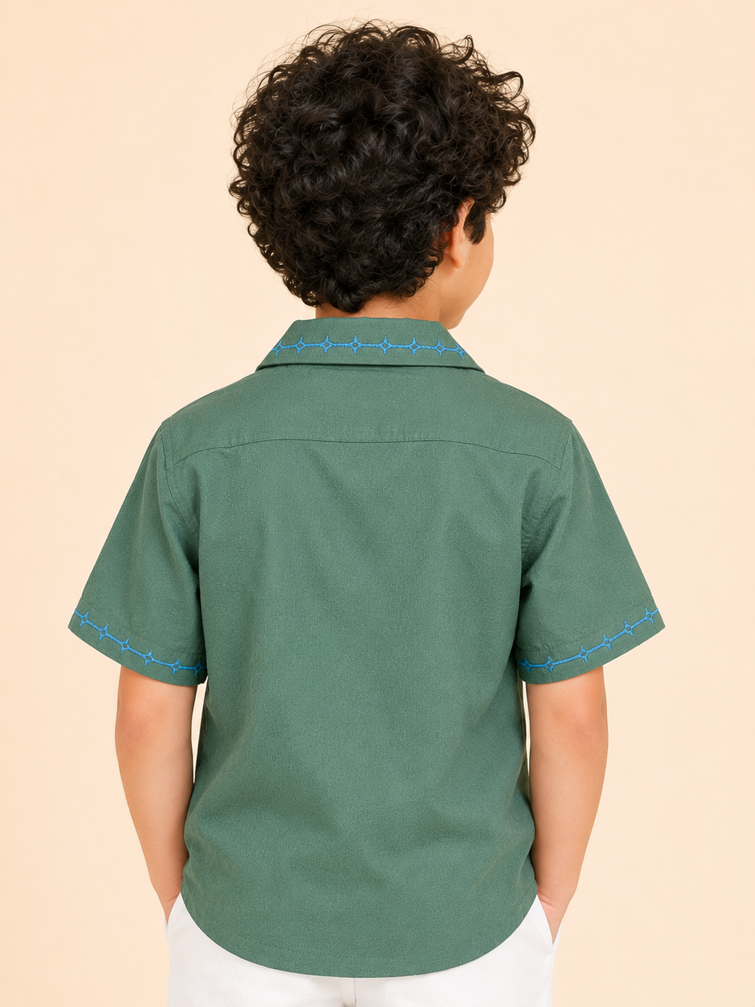 Green Comfort Fit Boys  Soft Cotton Kids Fashion Wear BloomUp