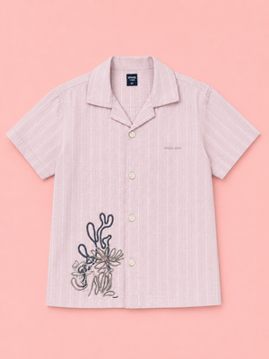 Peach Casual Summer Boys  Soft Cotton Kids Fashion Wear BloomUp