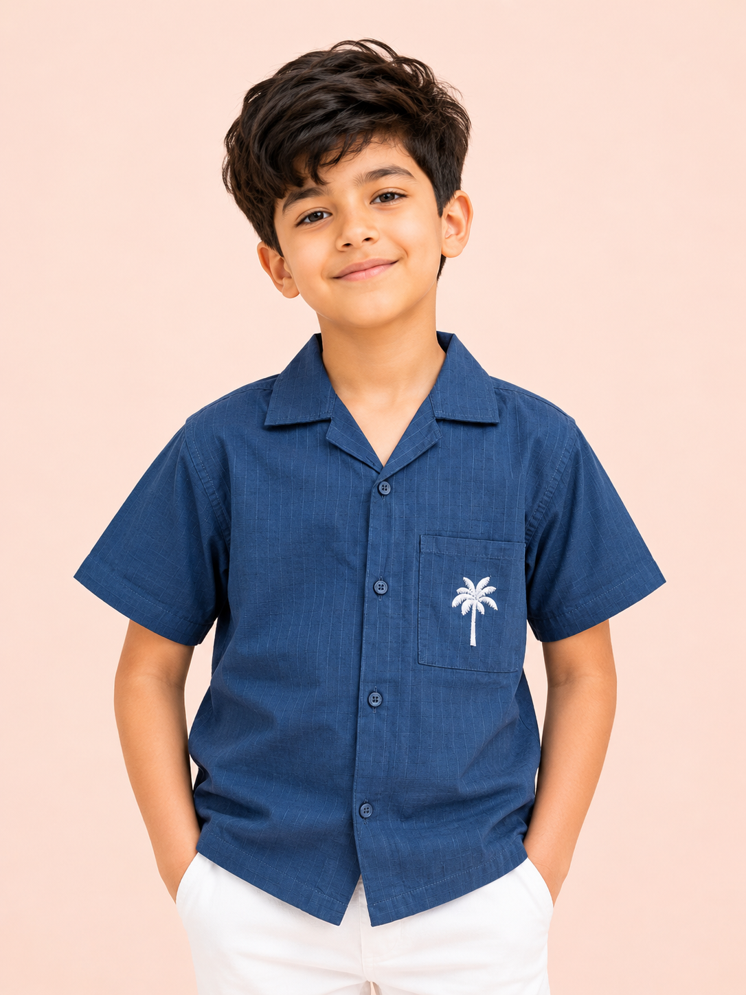Blue Trendy Daily Wear Boys Soft Cotton Kids Fashion BloomUp