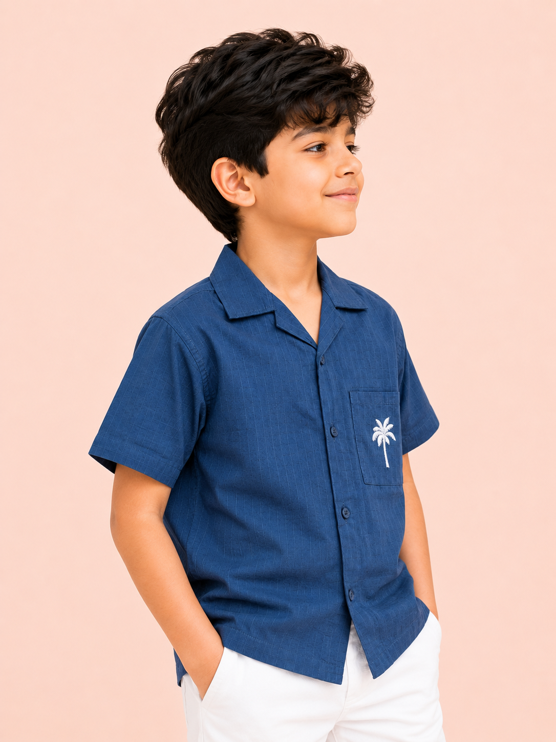 Blue Trendy Daily Wear Boys Soft Cotton Kids Fashion BloomUp