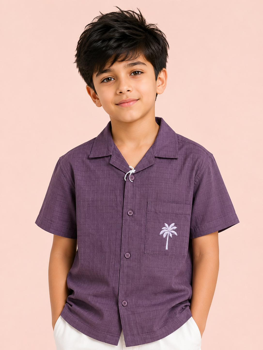 Wine Premium Casual Boys  Soft Cotton Kids Fashion Wear BloomUp