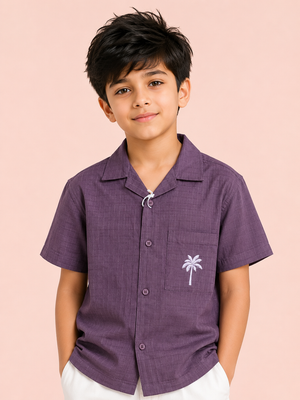 Wine Premium Casual Boys  Soft Cotton Kids Fashion Wear BloomUp