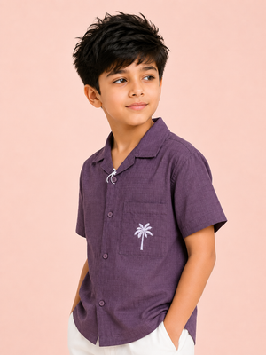 Wine Premium Casual Boys  Soft Cotton Kids Fashion Wear BloomUp