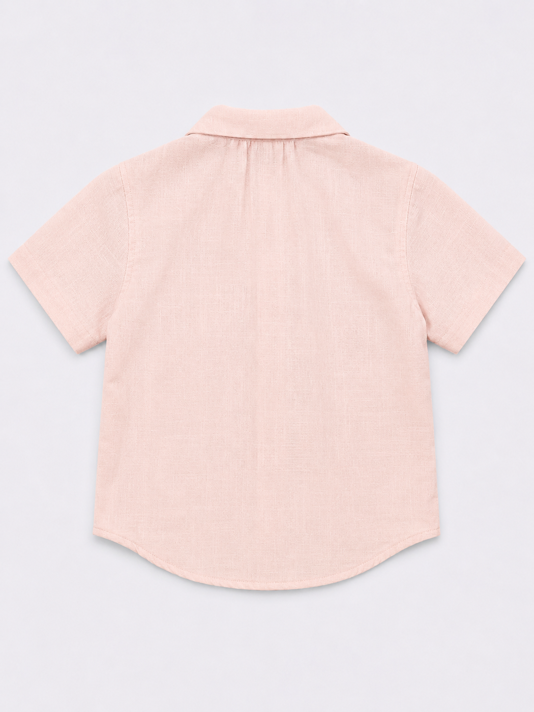 Peach Mushroom Print Shirt for Boys – Soft Cotton Summer Casual Shirt BloomUp