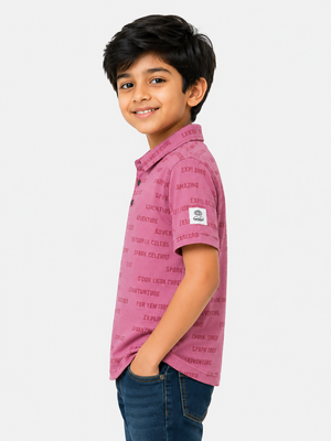 Lilac Casual Summer Boys  Soft Cotton T-Shirt BloomUp