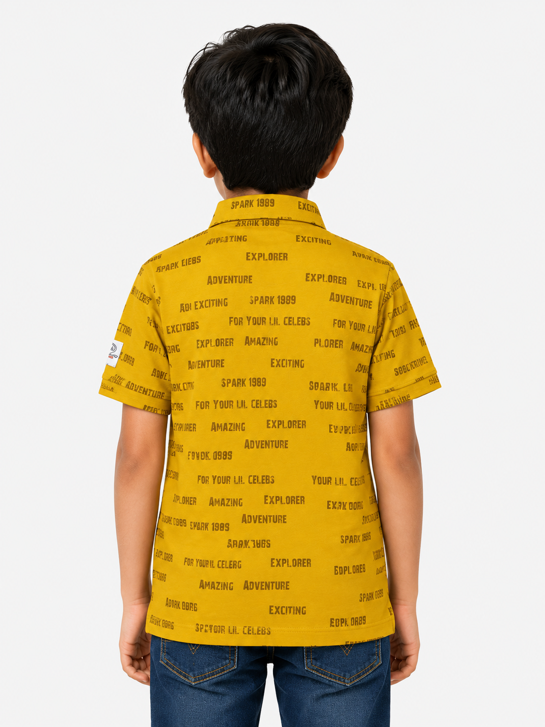 Mustard Trendy Daily Wear Boys Soft Cotton T-Shirt BloomUp
