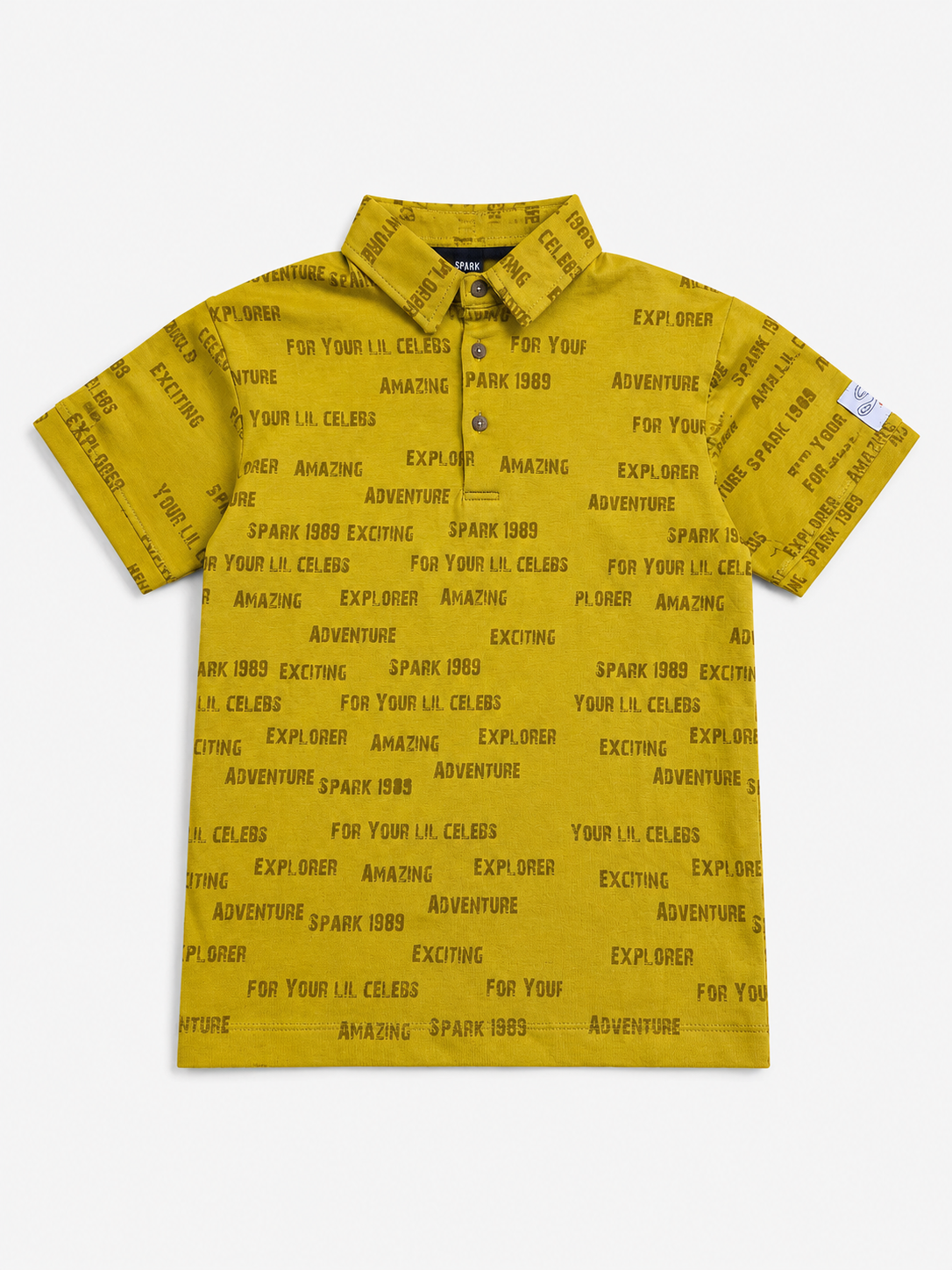 Mustard Trendy Daily Wear Boys Soft Cotton T-Shirt BloomUp