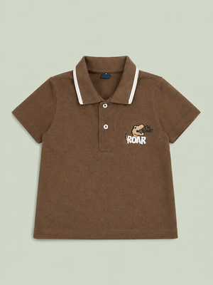 Brown Graphic T-Shirt for Older Boys & Kids (8–16 Years) BloomUp