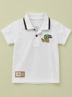 White Polo T-Shirt for Older Boys & Kids (8–16 Years) BloomUp