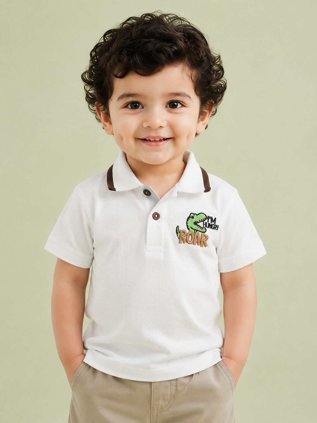 White Polo T-Shirt for Older Boys & Kids (8–16 Years) BloomUp