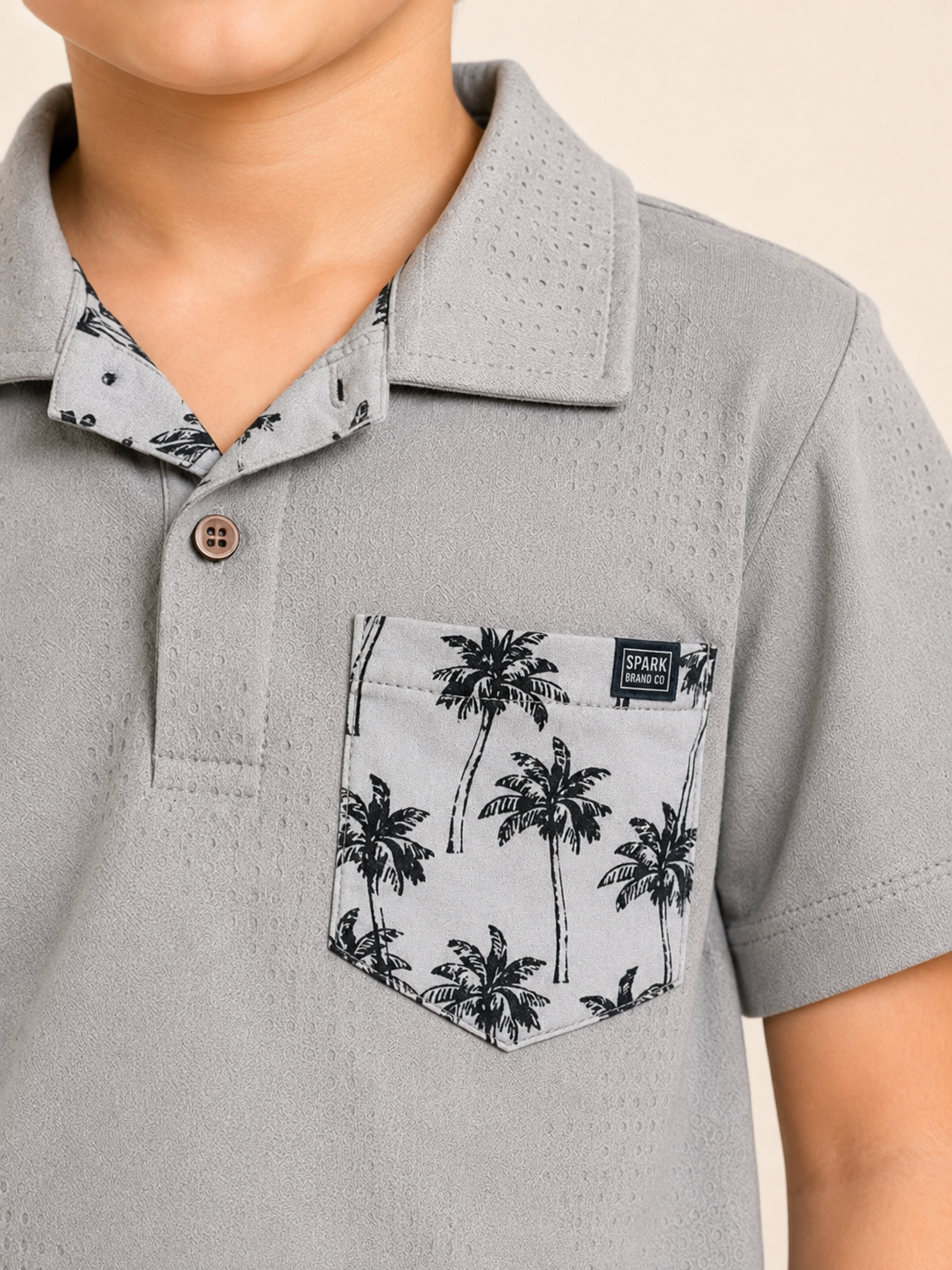 Grey Premium Casual Boys  Soft Cotton T-Shirt BloomUp