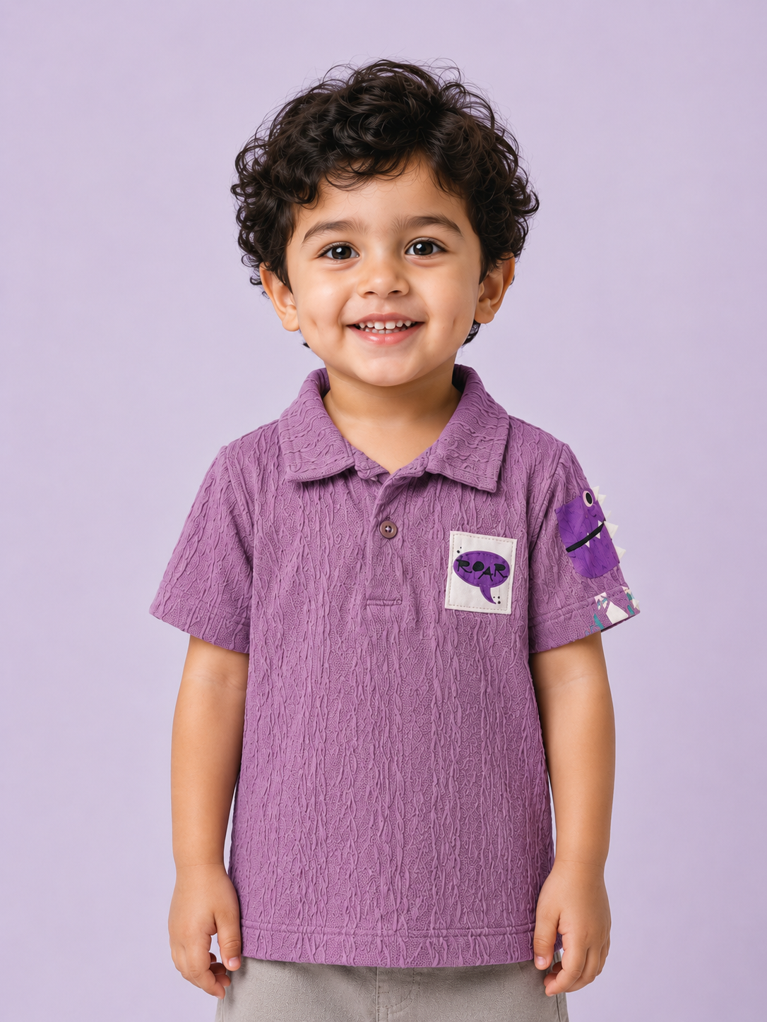Purple Polo T-Shirt for Older Boys & Kids (8–16 Years) BloomUp