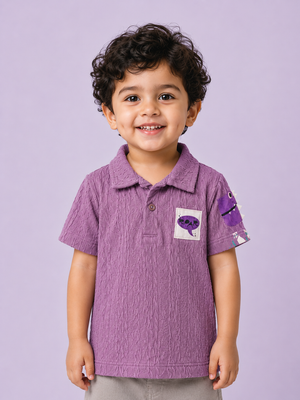 Purple Polo T-Shirt for Older Boys & Kids (8–16 Years) BloomUp