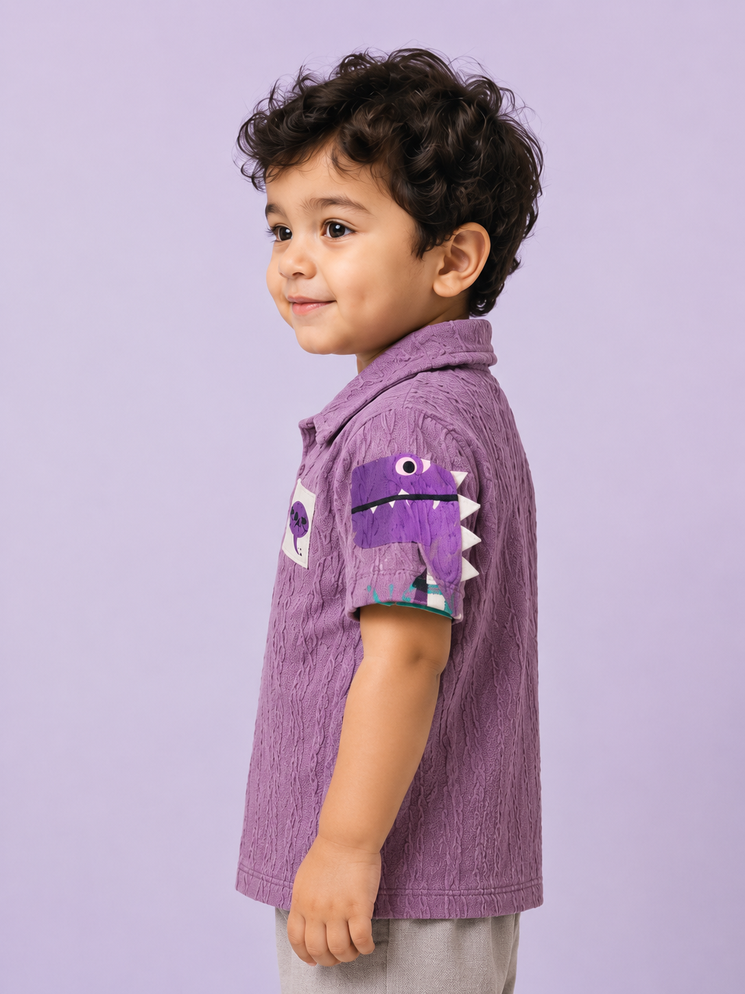 Purple Polo T-Shirt for Older Boys & Kids (8–16 Years) BloomUp