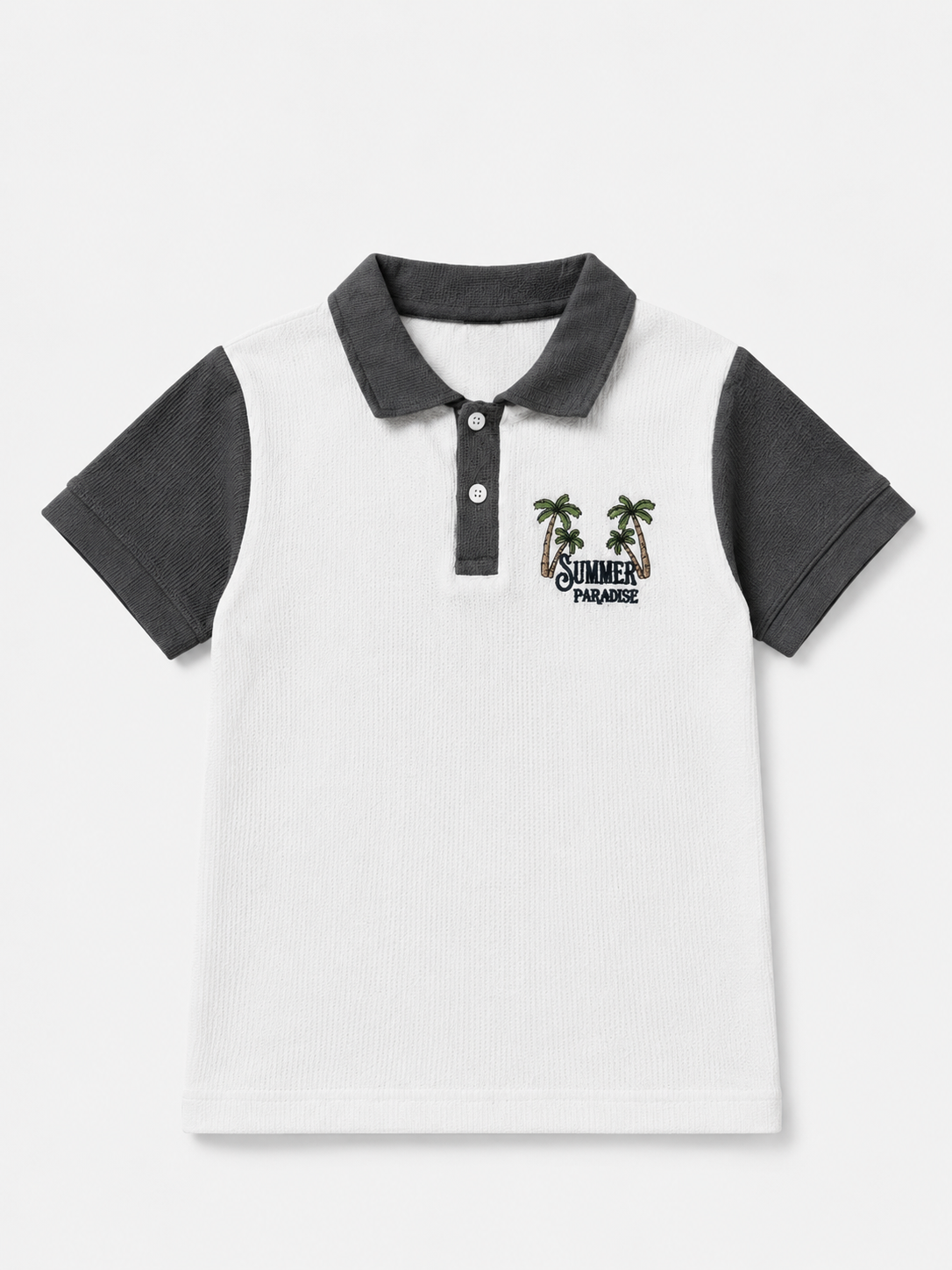 Grey Polo T-Shirt for Older Boys & Kids BloomUp