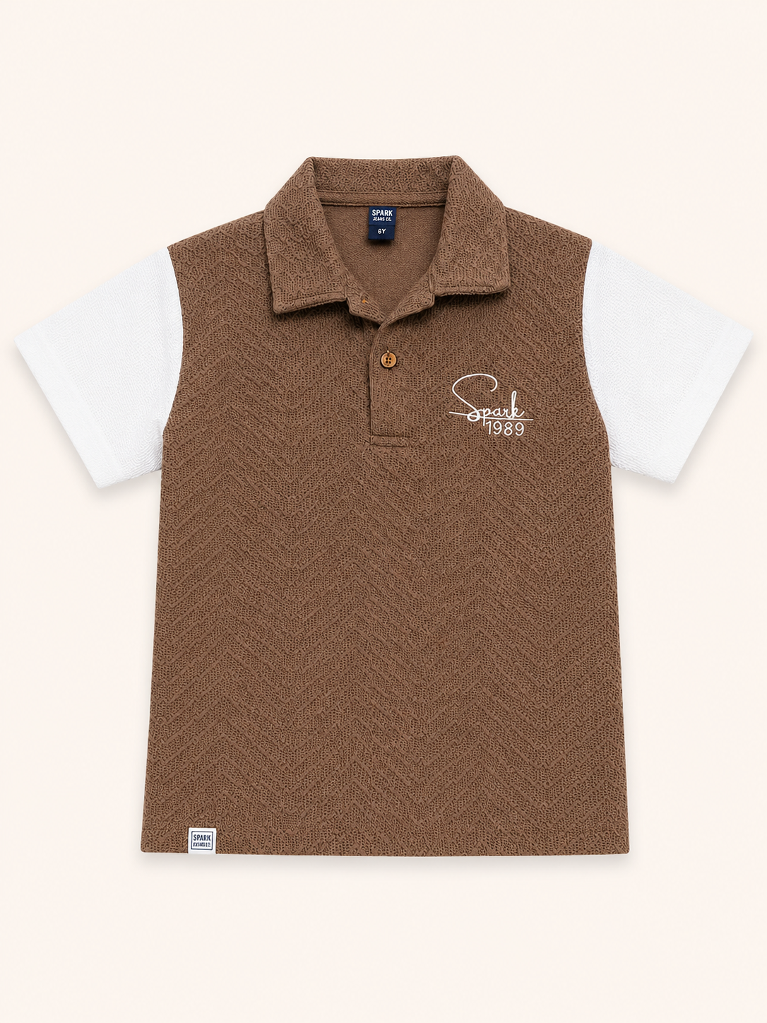 Brown Casual Summer Boys  Soft Cotton T-Shirt BloomUp